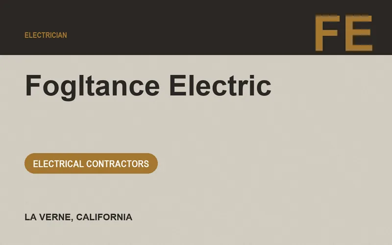 Fogltance Electric in La Verne, California