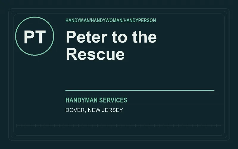 Peter to the Rescue in Dover, New Jersey