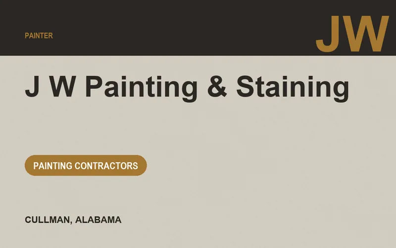 J W Painting & Staining in Cullman, Alabama