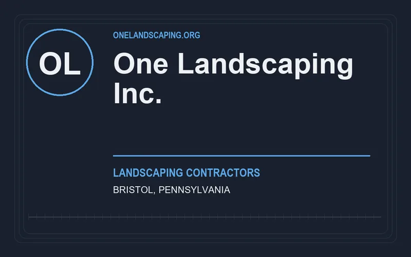 ONE LANDSCAPING INC. in Bristol, Pennsylvania