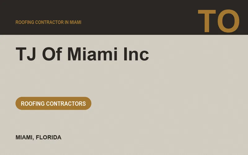 TJ Of Miami Inc in Miami, Florida