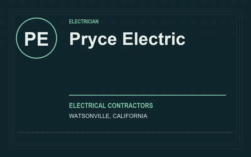 Pryce Electric in Watsonville, California