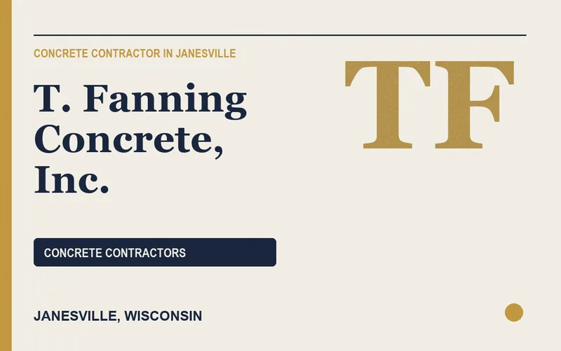 T. Fanning Concrete, Inc. in Janesville, Wisconsin
