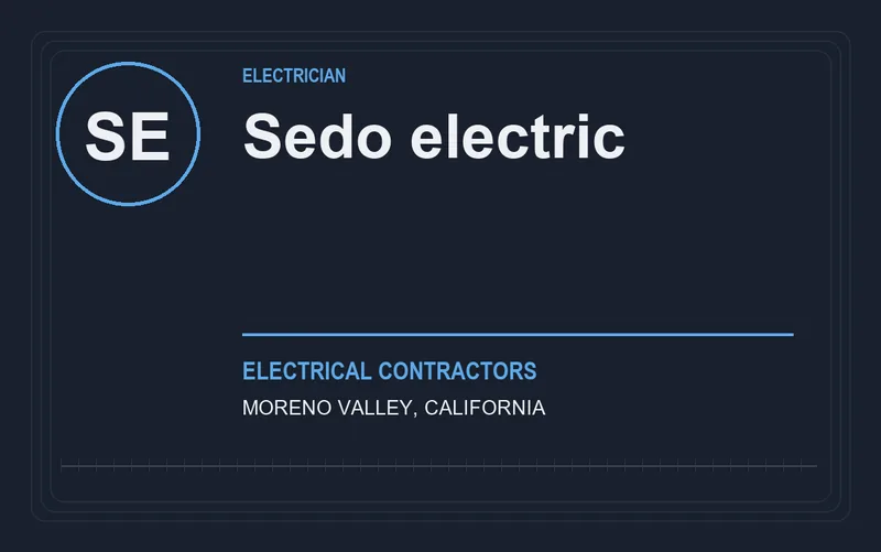 Sedo electric in Moreno Valley, California