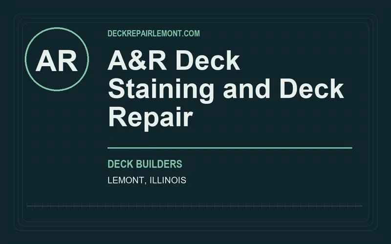 A&R Deck Staining and Deck Repair in Lemont, Illinois