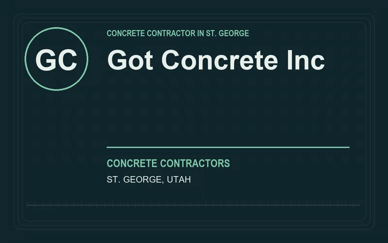 Got Concrete Inc in St. George, Utah