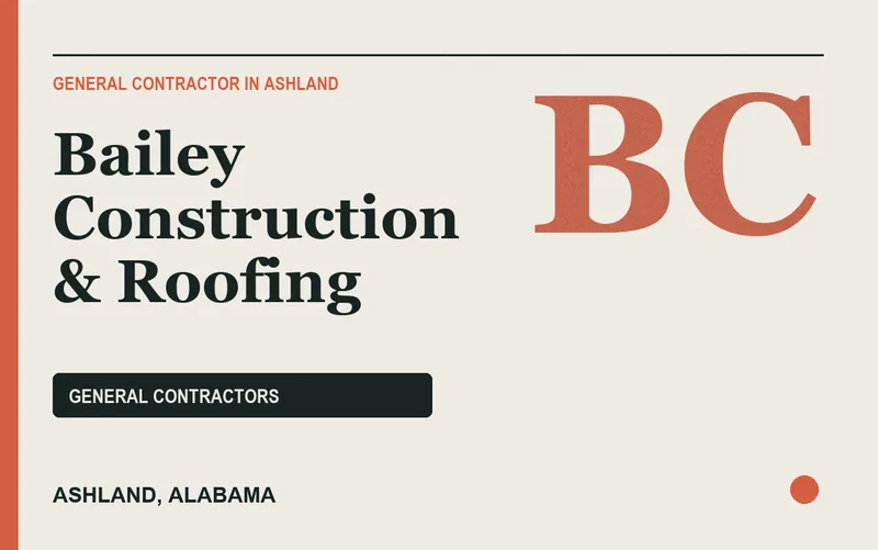Bailey Construction & Roofing in Ashland, Alabama