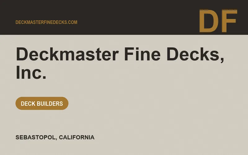 Deckmaster Fine Decks, Inc. in Sebastopol, California