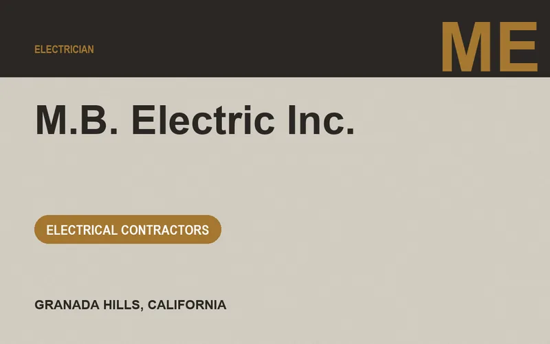 M.B. Electric Inc. in Granada Hills, California