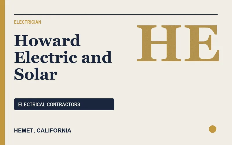 Howard Electric and Solar in Hemet, California