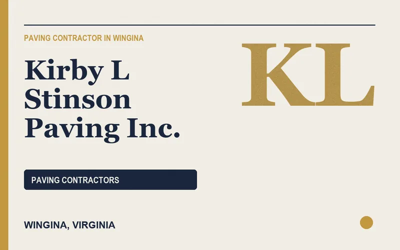 Kirby L Stinson Paving Inc. in Wingina, Virginia