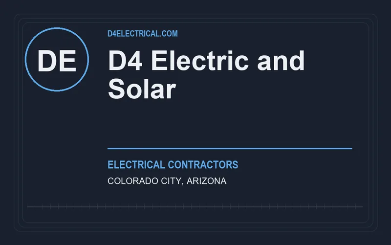 D4 Electric and Solar in Colorado City, Arizona