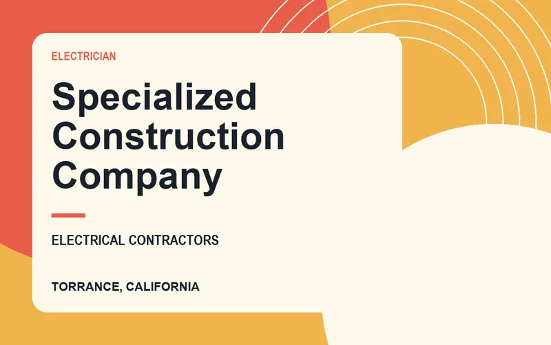 Specialized Construction Company in Torrance, California