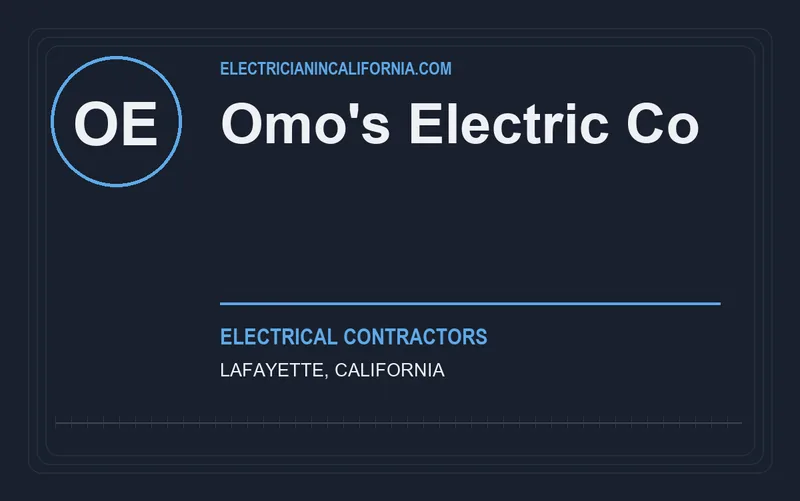 Omo's Electric Co in Lafayette, California