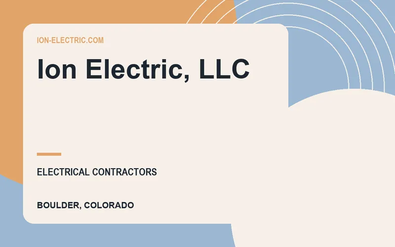 Ion Electric, LLC in Boulder, Colorado