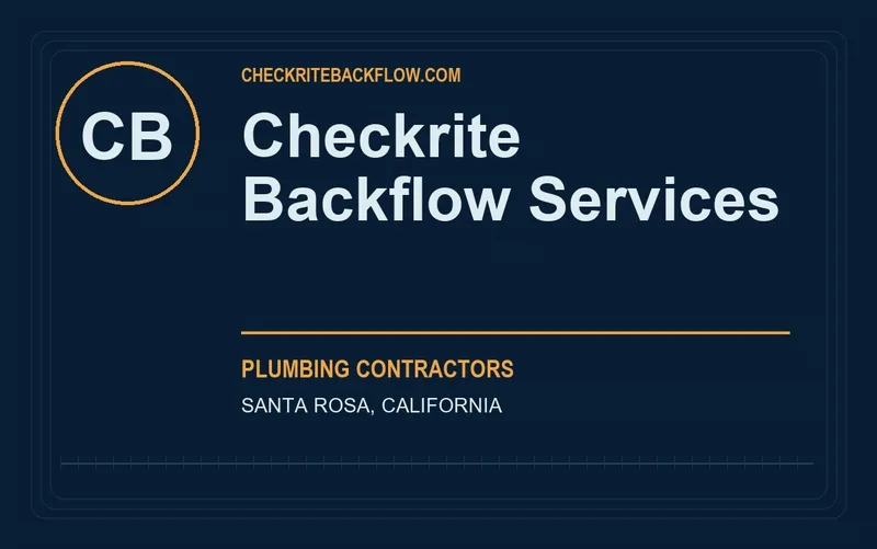 Checkrite Backflow Services in Santa Rosa, California