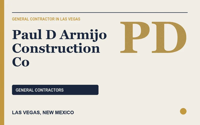 Paul D Armijo Construction Co in Las Vegas, New Mexico