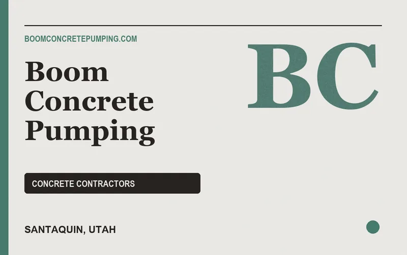 Boom Concrete Pumping in Santaquin, Utah
