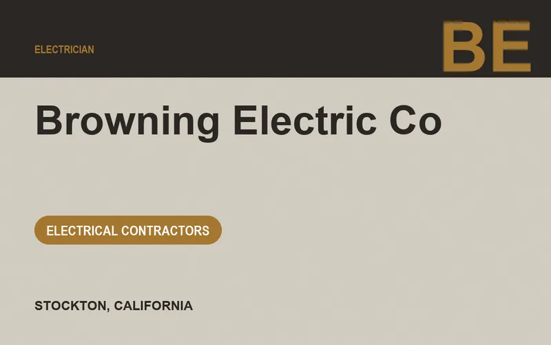 Browning Electric Co in Stockton, California