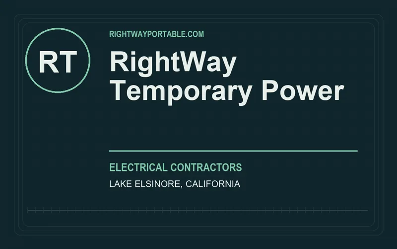 RightWay Temporary Power in Lake Elsinore, California