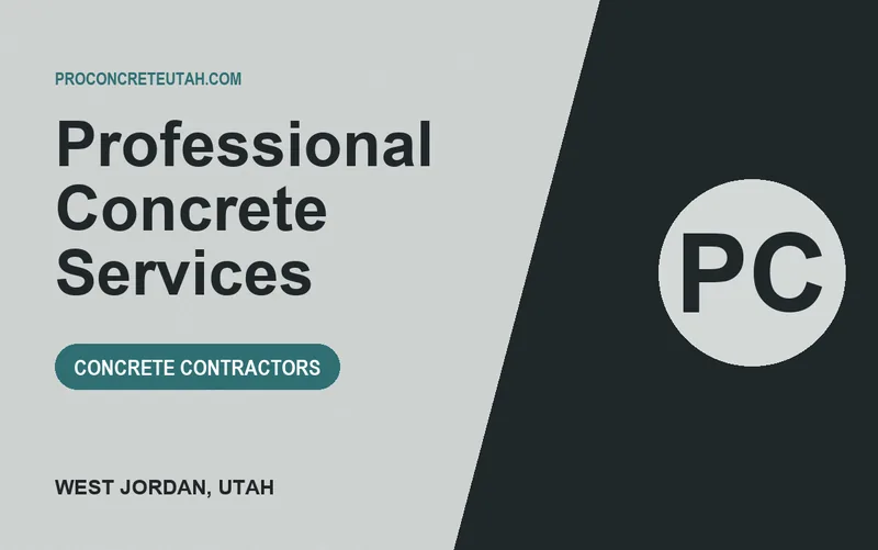 Professional Concrete Services in West Jordan, Utah