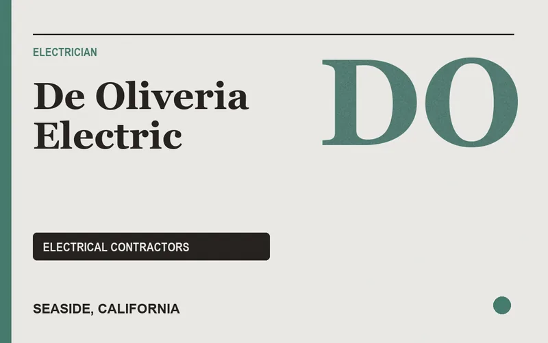 De Oliveria Electric in Seaside, California