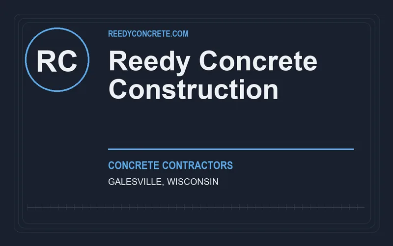 Reedy Concrete Construction in Galesville, Wisconsin