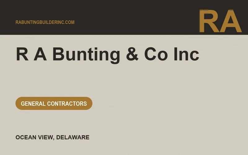 R A Bunting & Co Inc in Ocean View, Delaware