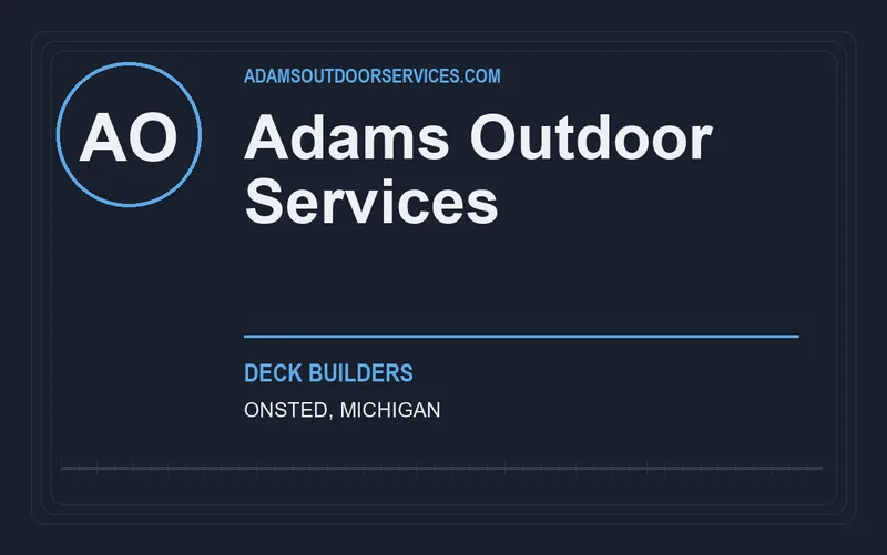 Adams Outdoor Services in Onsted, Michigan