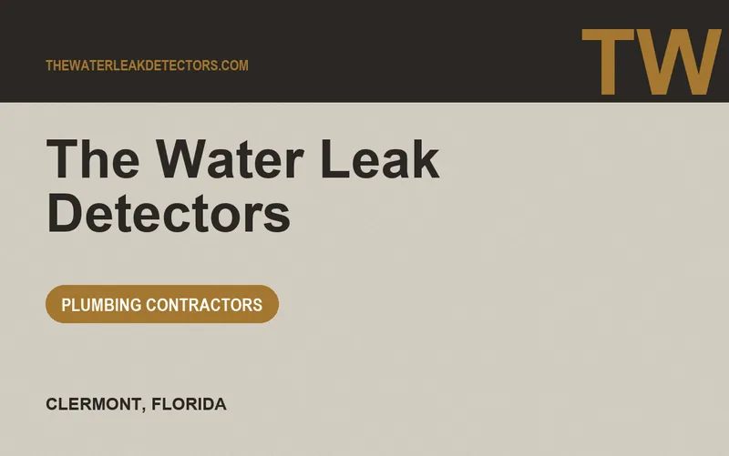 The Water Leak Detectors in Clermont, Florida