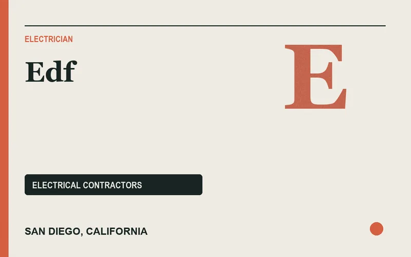 EDF in San Diego, California