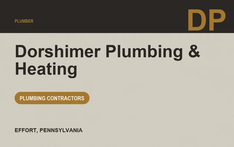 Dorshimer Plumbing & Heating in Effort, Pennsylvania