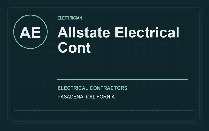 Allstate Electrical Cont in Pasadena, California