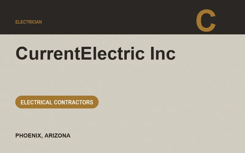 CurrentElectric Inc in Phoenix, Arizona