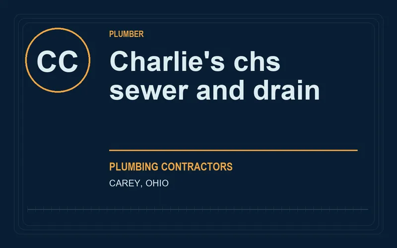 Charlie's chs sewer and drain in Carey, Ohio