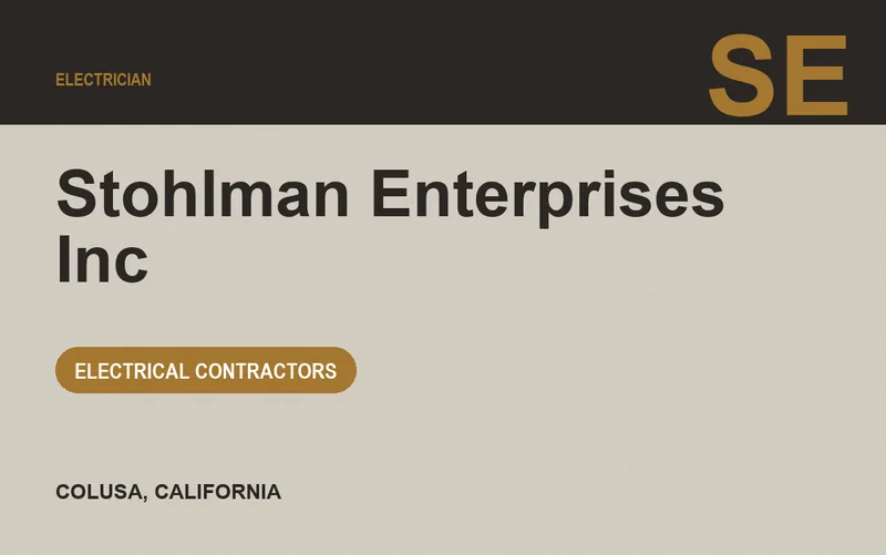 Stohlman Enterprises Inc in Colusa, California