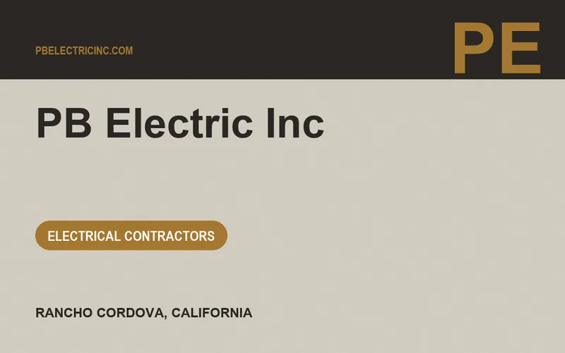 PB Electric Inc in Rancho Cordova, California