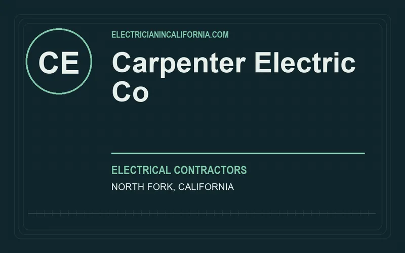 Carpenter Electric Co in North Fork, California