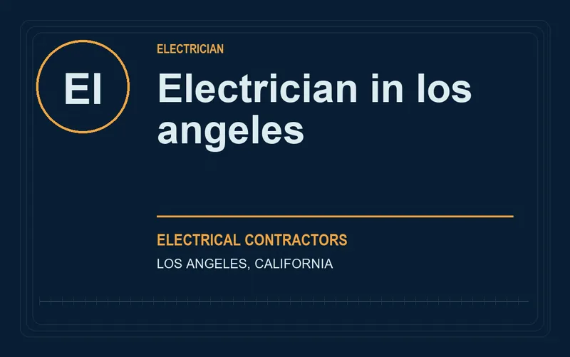 Electrician in los angeles in Los Angeles, California