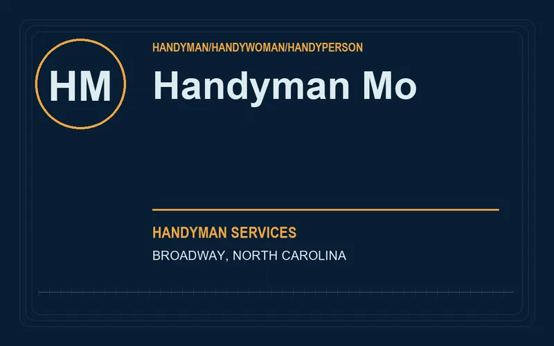 Handyman Mo in Broadway, North Carolina