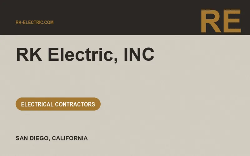 RK Electric, INC in San Diego, California