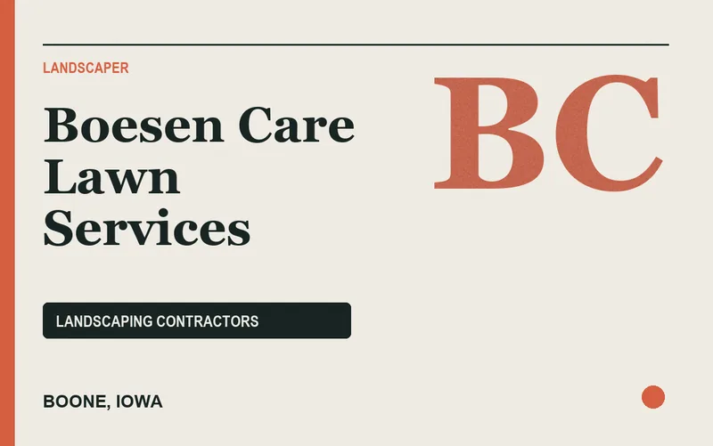 Boesen Care Lawn Services in Boone, Iowa