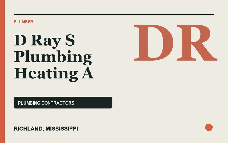D Ray S Plumbing Heating A in Richland, Mississippi