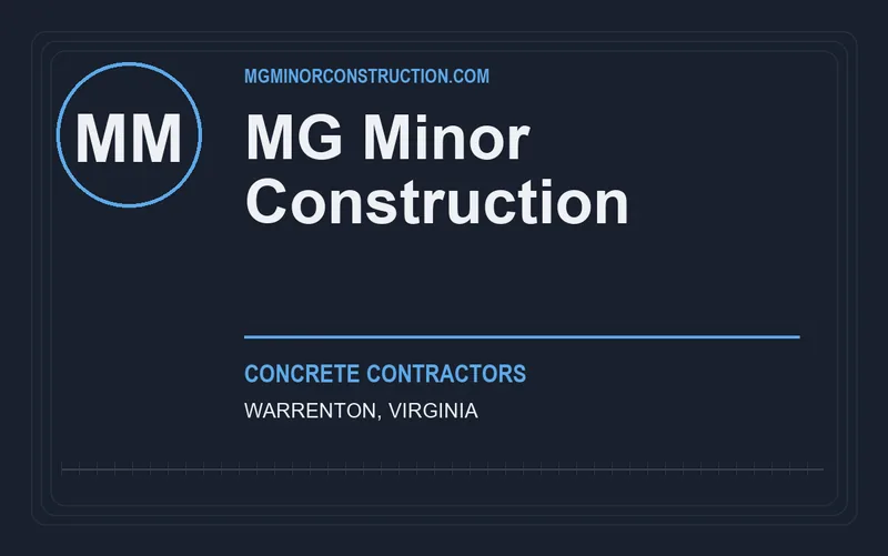 MG Minor Construction in Warrenton, Virginia