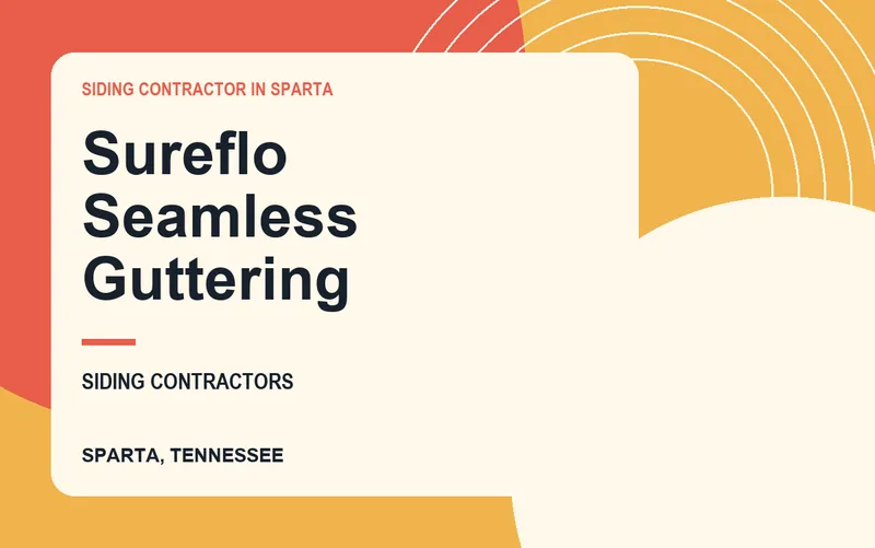 Sureflo Seamless Guttering in Sparta, Tennessee