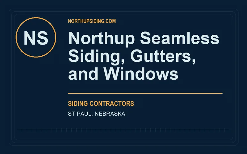 Northup Seamless Siding, Gutters, and Windows in St Paul, Nebraska