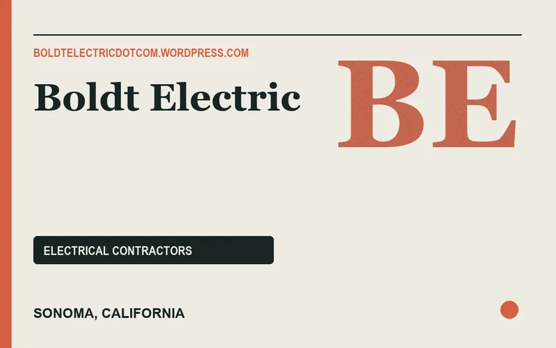 Boldt Electric in Sonoma, California