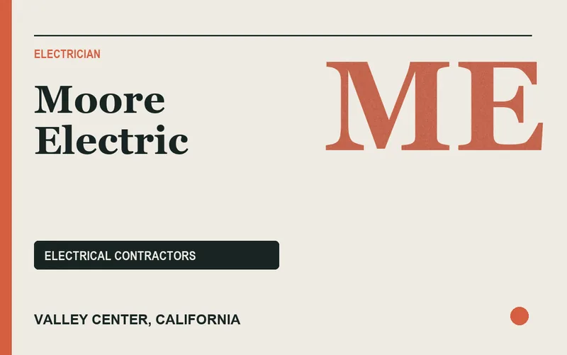 Moore Electric in Valley Center, California