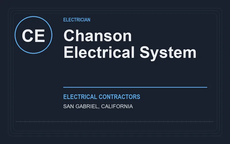 Chanson Electrical System in San Gabriel, California