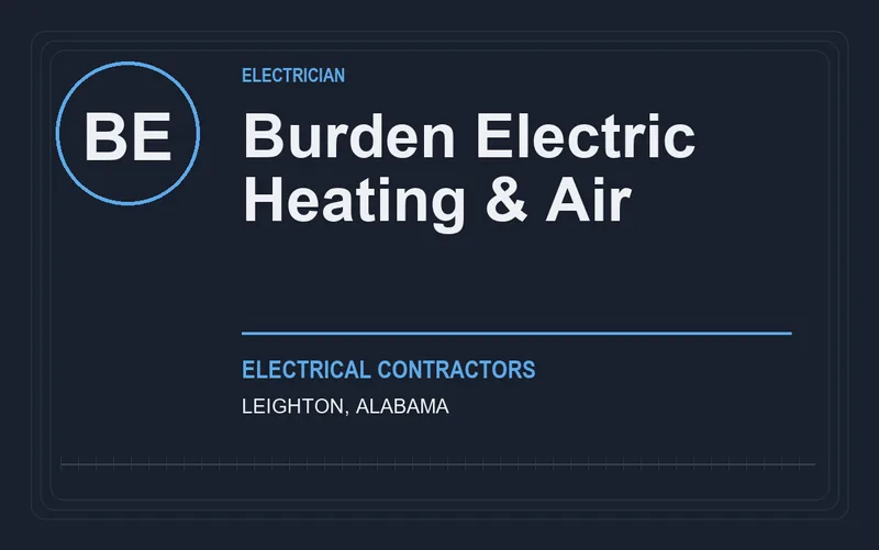 Burden Electric Heating & Air in Leighton, Alabama